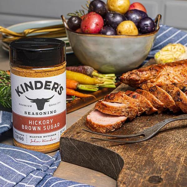 Kinder's Organic Butteri Steakhouse Classic BBQ Seasoning Trio - Salt Pepper Garlic Blend & Hickory Brown Sugar Rub for Grilling Kit