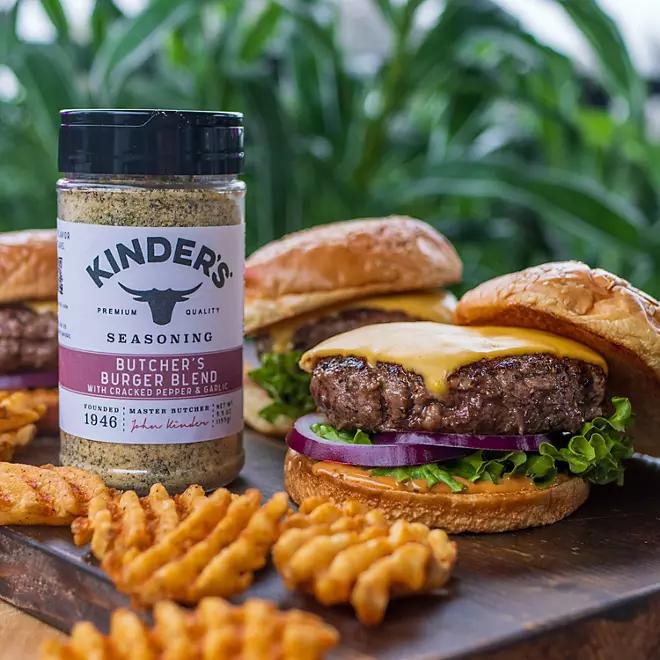 Kinder's Premium Quality Butcher's Burger Blend & All Purpose Meat & Veggie Rub - Flavorful Delight for Bold Juicy Burgers - BBQ Burger Kit Seasoning