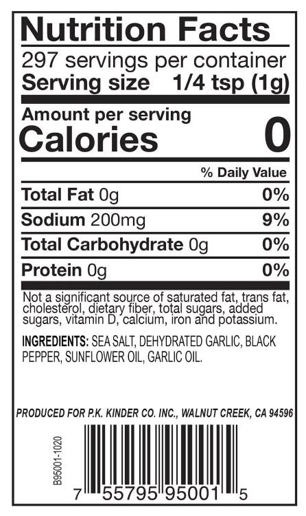 Kinder's The Blend Seasoning Salt, Pepper and Garlic
