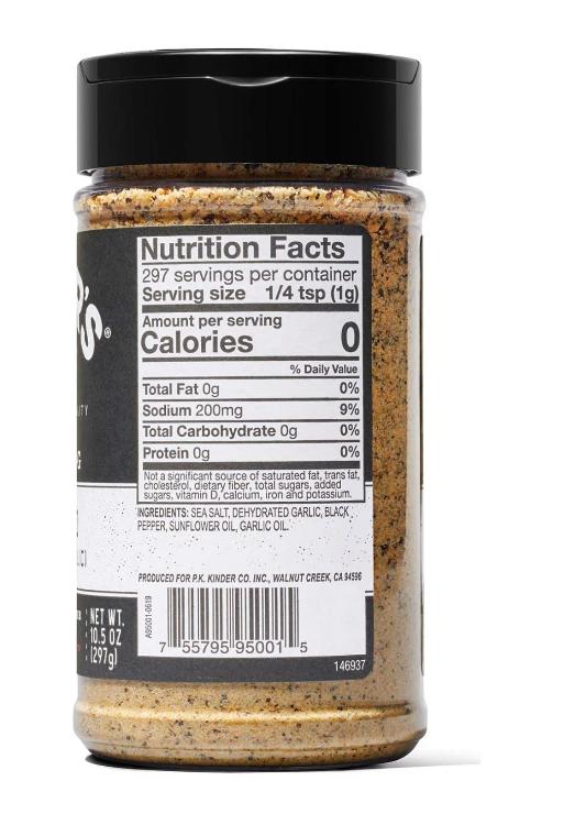 Kinder's The Blend Seasoning Salt, Pepper and Garlic
