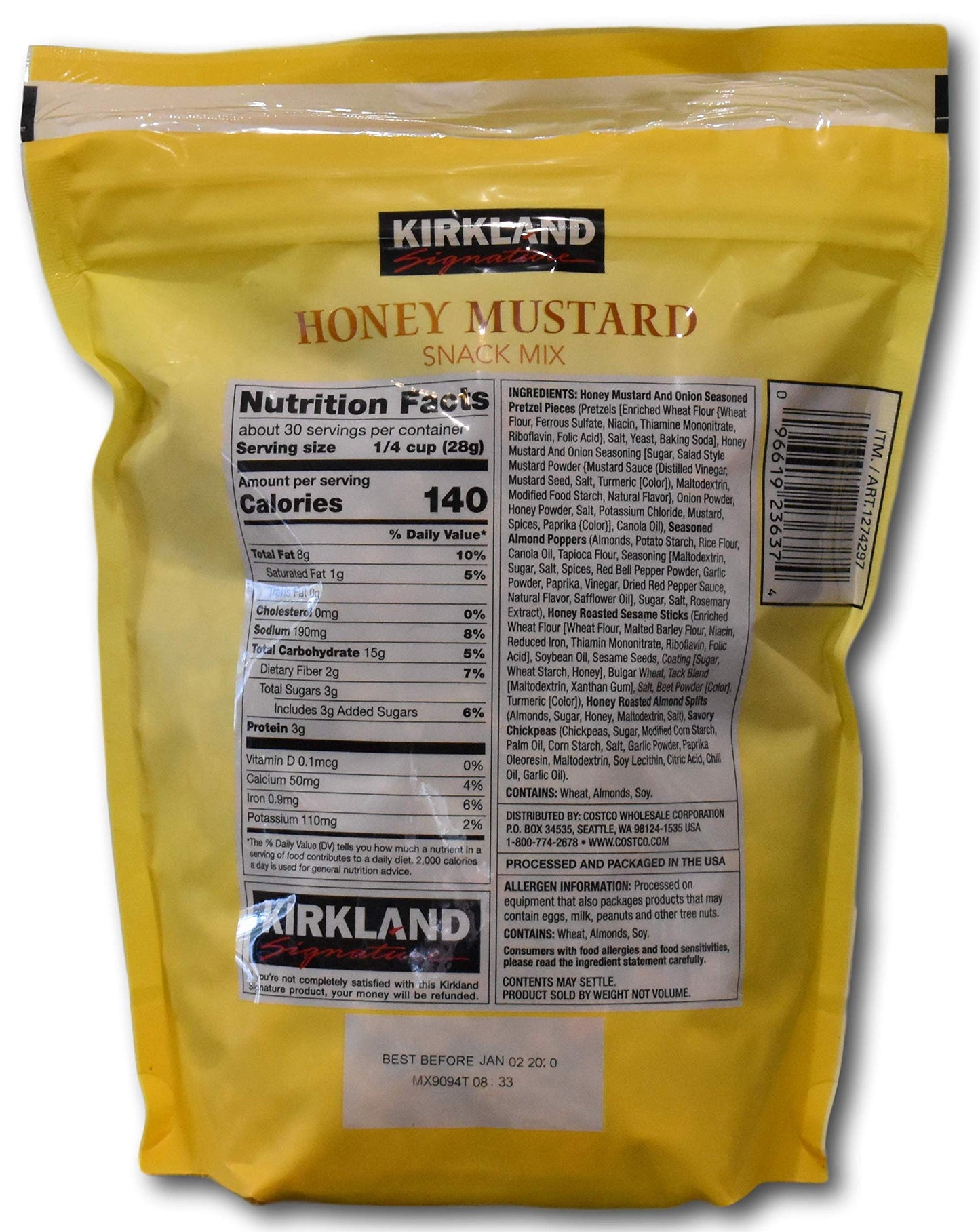 Kirkland Signature Honey Mustard Mix, 30 Ounce (Pack of 1)