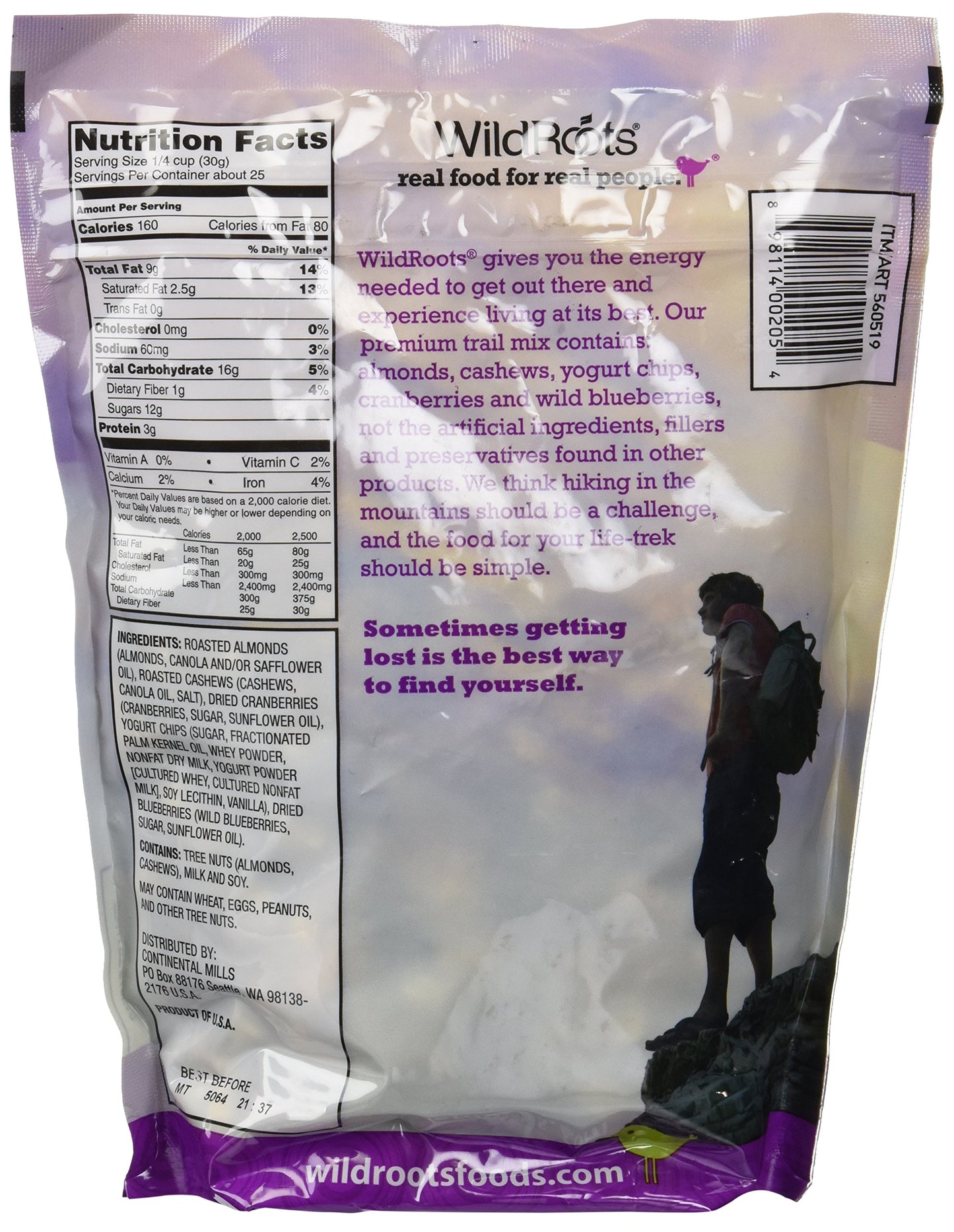 Wildroots Trail Mix Coastal Berry Blend 26 Oz (1.63 Lbs) 26 Oz
