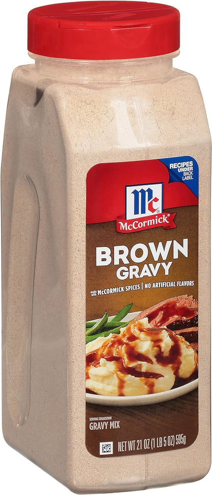 McCormick Brown Gravy Seasoning Mix, 21 oz Bottle