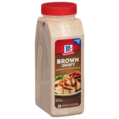 McCormick Brown Gravy Seasoning Mix, 21 oz Bottle